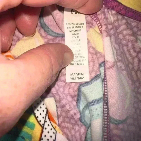 Lularoe Disney TC Mickey Mouse leggings, abstract geometric . NWOT - Picture 5 of 6